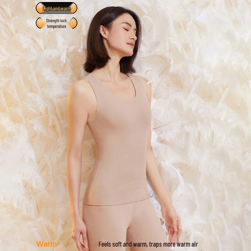 Langsari Women's Thermal Fleece-Lined Base Layer Vest