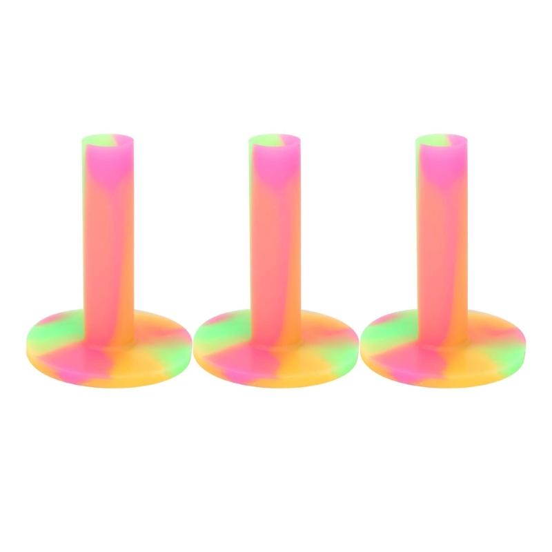 3Pcs Golf Rubber Tees Driving Range Professional Tees Stable Balls Holder Training Driving Range Tees Golf Accessories
