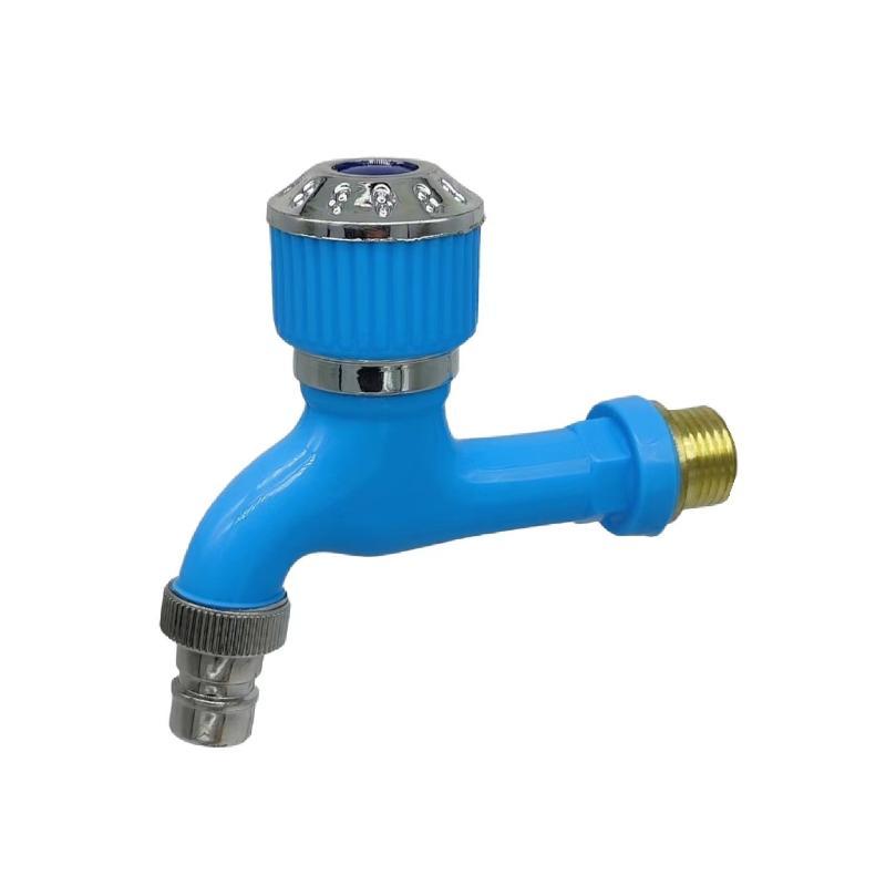 Round Hand Wheel Color Washing Machine Faucet Household Mop Pool Tap Water Antifreeze And Explosion-Aproof Plastic Faucet