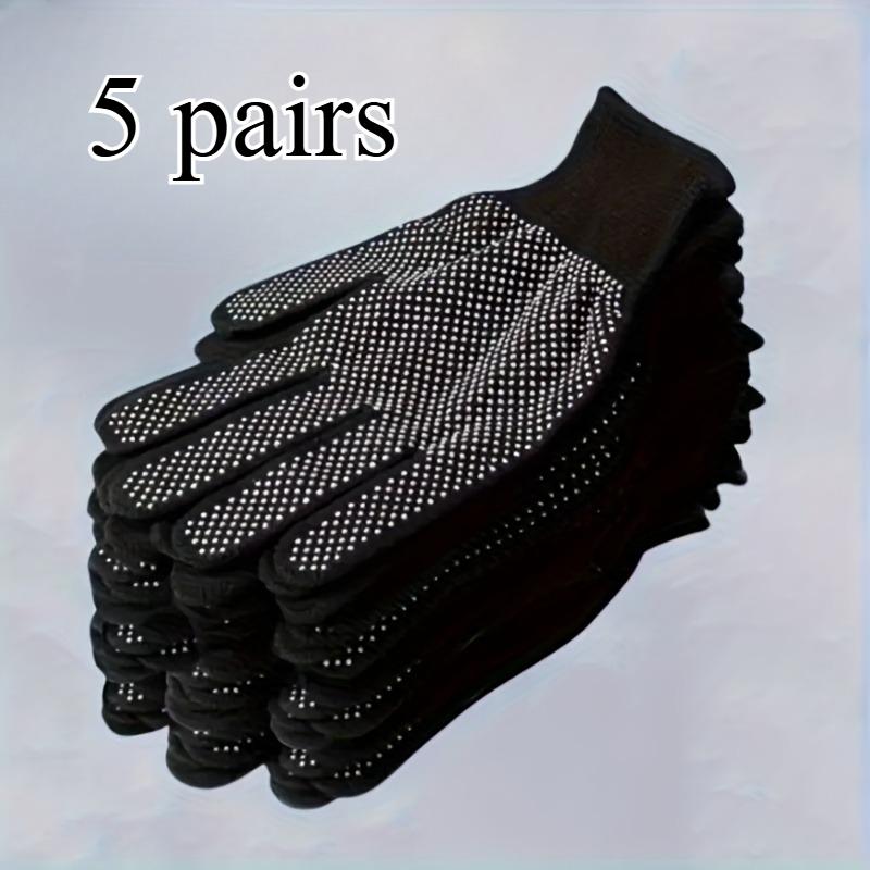 

5/10 пар нейлоновых резиновых перчаток в горошек - средства индивидуальной защиты, перчатки для рыбалки, садоводства, велоспорта на открытом воздухе, перчатки для сбора чая 5 pairs