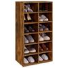 815309 vidaXL Étagère à chaussures Chêne fumé 54x34x100,5 cm