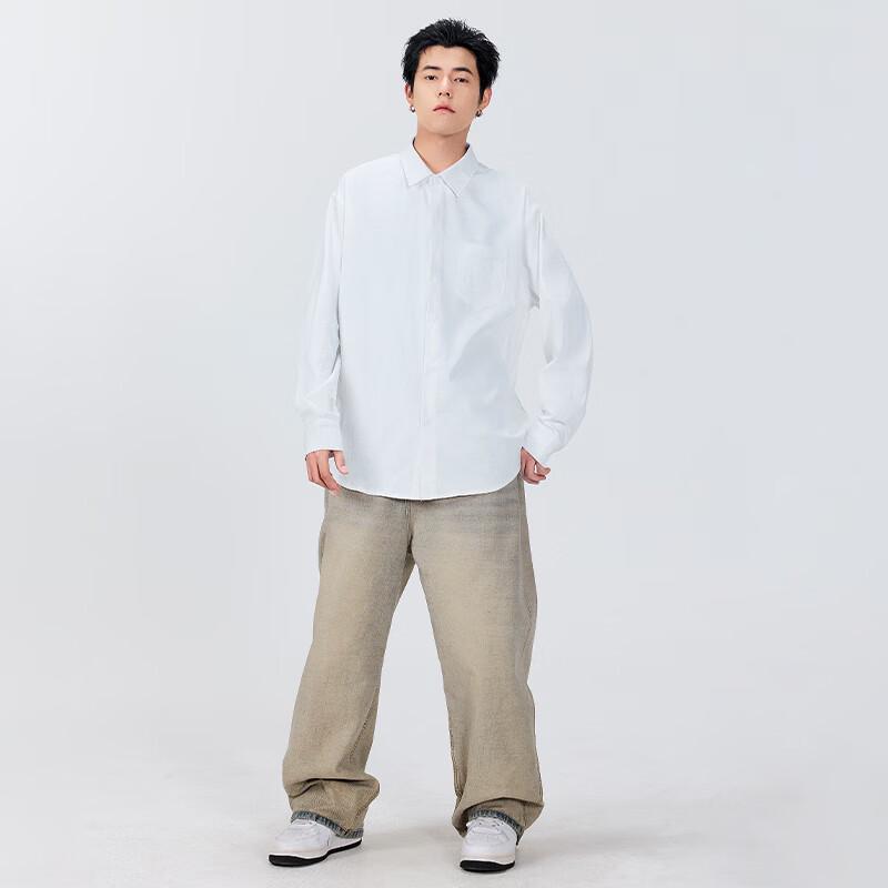 MINISO Men's Loose-Fit Casual Lapel Shirt