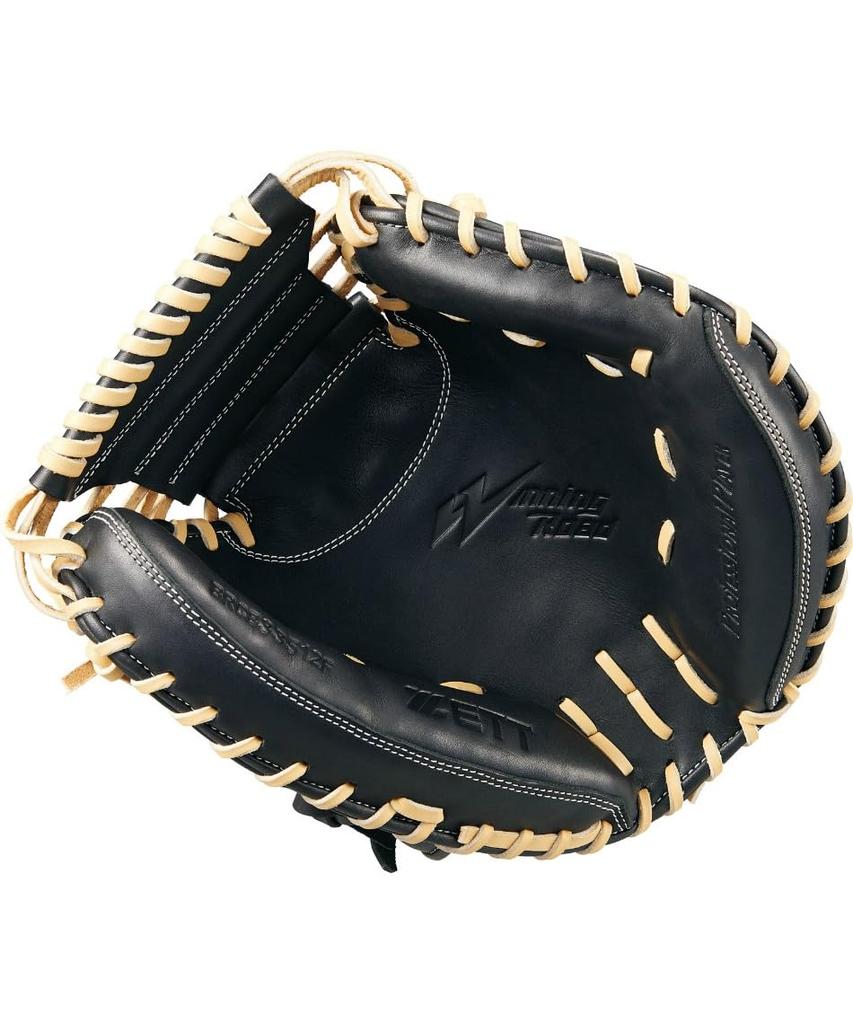 ZETT Winning Road Soft Baseball Pastel BRCB33512F Catcher's Mitt, B/Black (3219)
