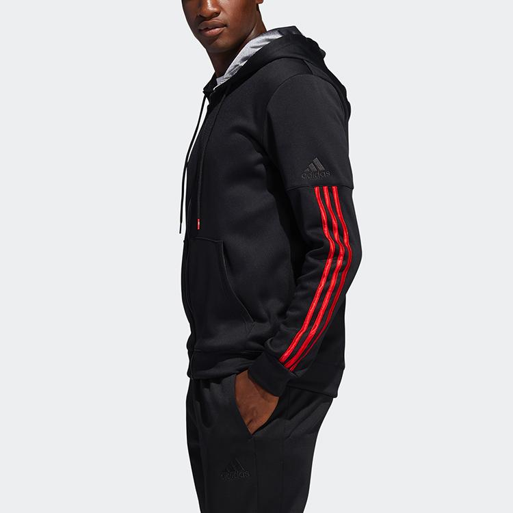 adidas Jackets Men's Black Hooded Moderate Other FH7733