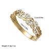 European-American Fashion Rhinestone Titanium Steel Bracelet - Non-Fading Stainless Steel, Simple Open Design.
