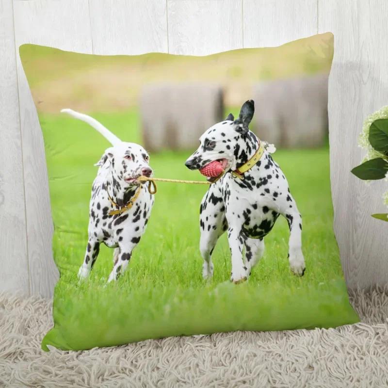 Наволочка Далматинцы Современное украшение гостиной  ,(2) 30x30cm