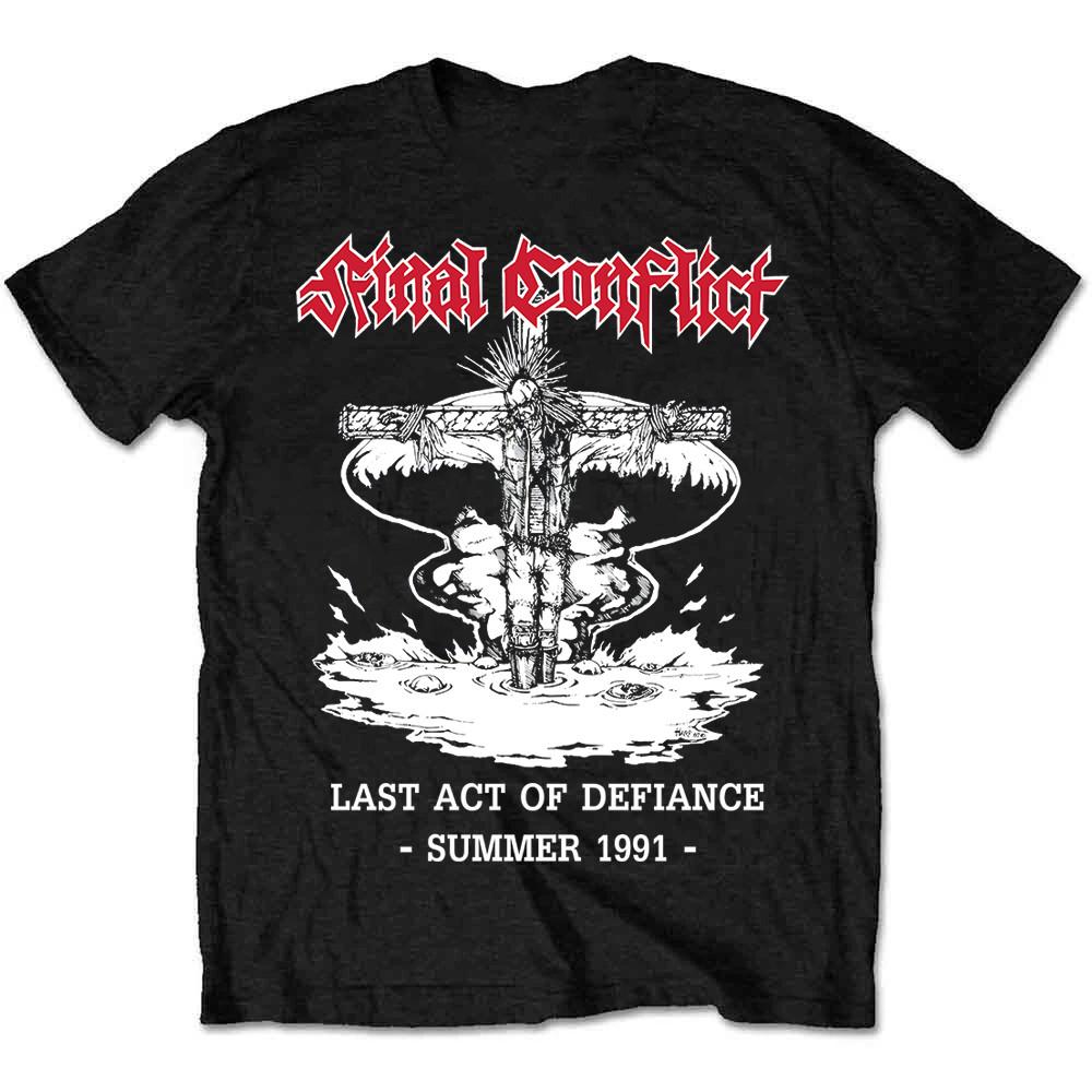 FINAL CONFLICT band T Shirt S-5XL Cotton short-sleeved black men Unisex T-Shirt L
