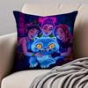 Popular Virtual American Band HHUNTRX Cushion Cover Pillowcase Antidustmite Invisible Zipper Short Plush Sofa Cushion