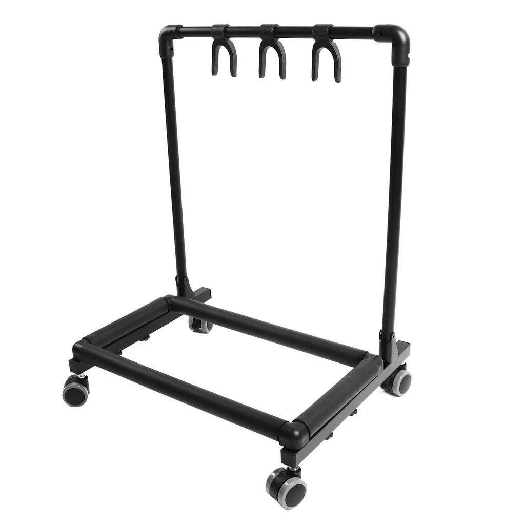 And Stable Stand Made of Metal and EVA with Wheels for Home Use Space-saving, Mobile, Multi-guitar (FL-13W)