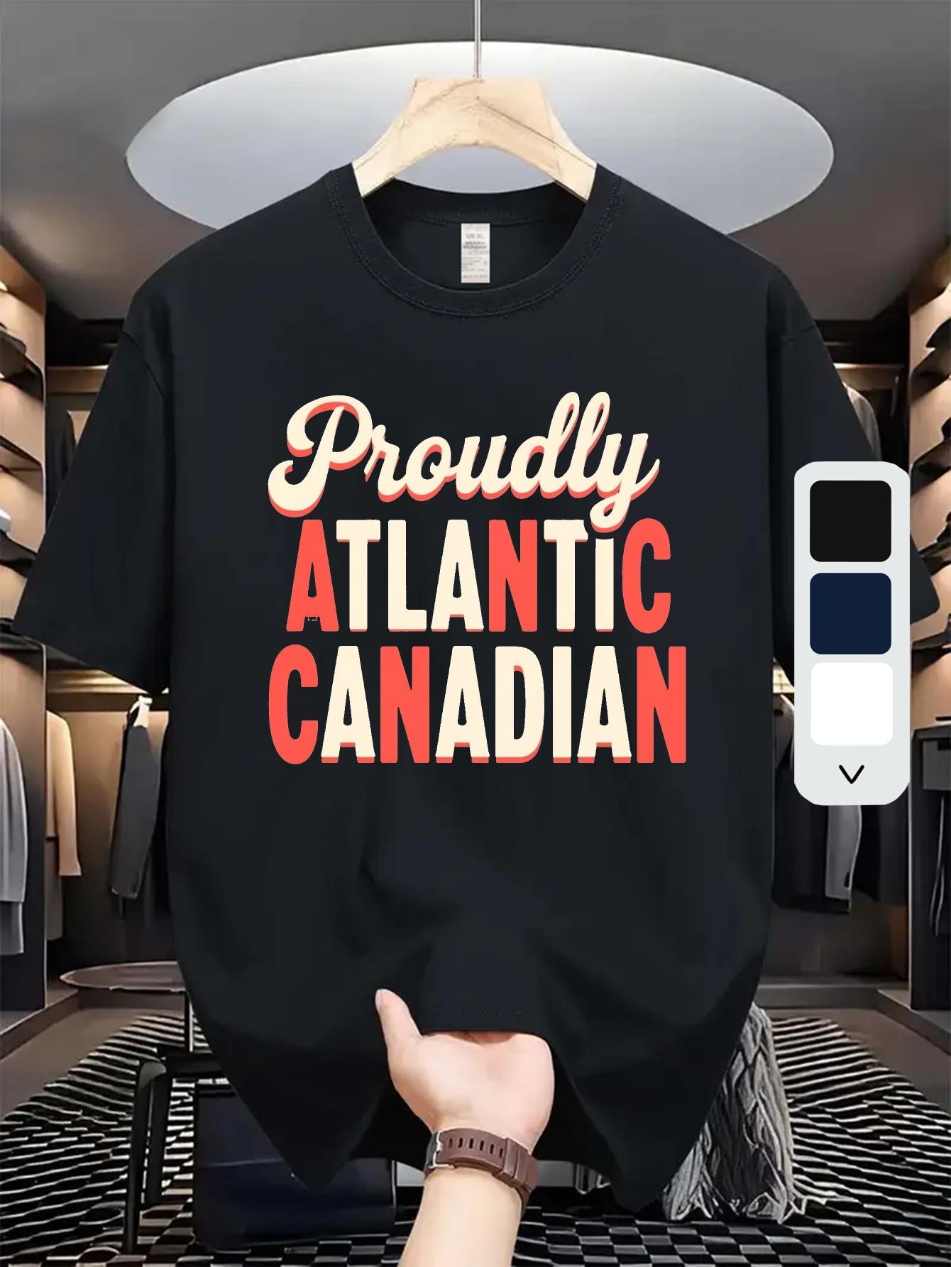 610 Cotton Blend T-shirt - Proudly Atlantic Canadian Graphic Print M