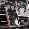 Crystal Car Phone Holder Air Vent Mount Clip Diamond Universal Smartphone Stand Hands-Free Car Accessories Bracket for Women