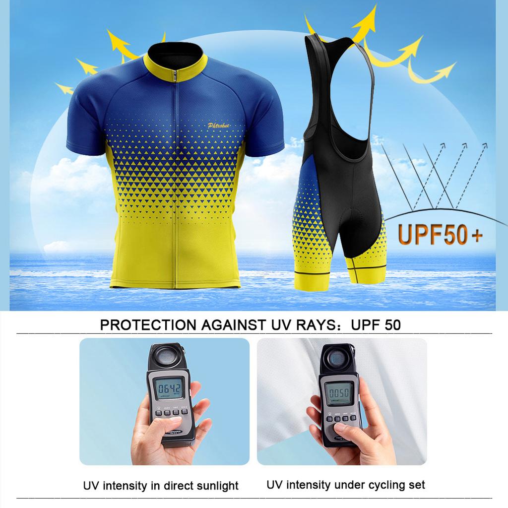 Set Ciclism Profesional Phtxolue Bărbați Femei Seturi Tricou Ciclism Anti-UV Respirabil Kit Îmbrăcăminte Ciclism Bicicletă Mtb Bicicletă Montană