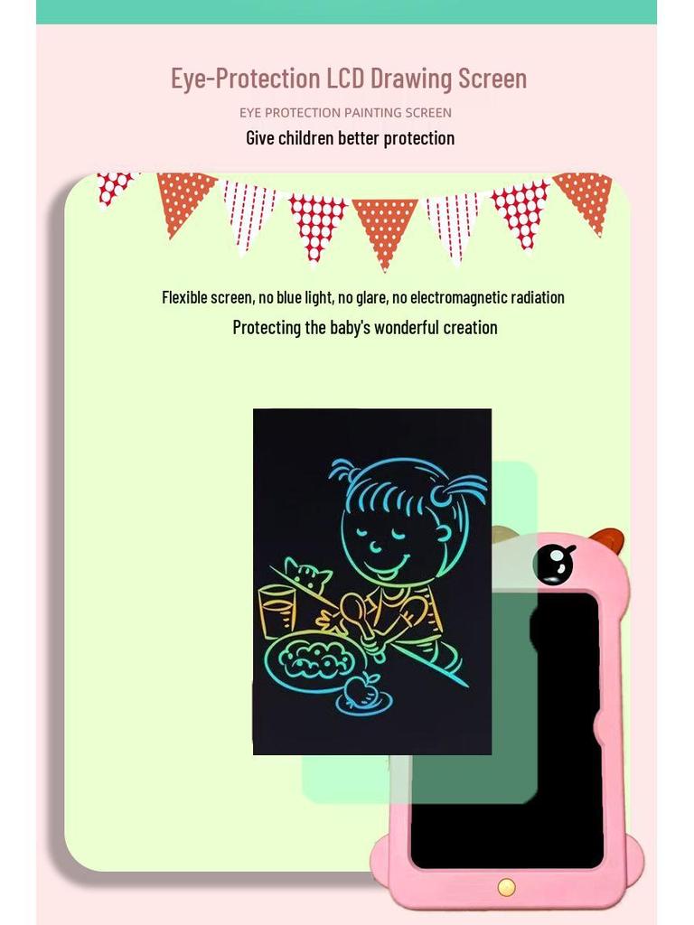 Dinosaur LCD 10.5-Inch Children's Cartoon Drawing & Handwriting Board