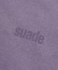Suade Cropped Washed Hood Zip Up [Purple]