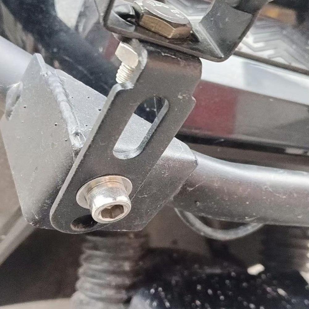 1 Pair Motorcycle Light Mount Extension Bracket L-shape Guard Bracket for Scooter Fender LED Light Mounting Accessories
