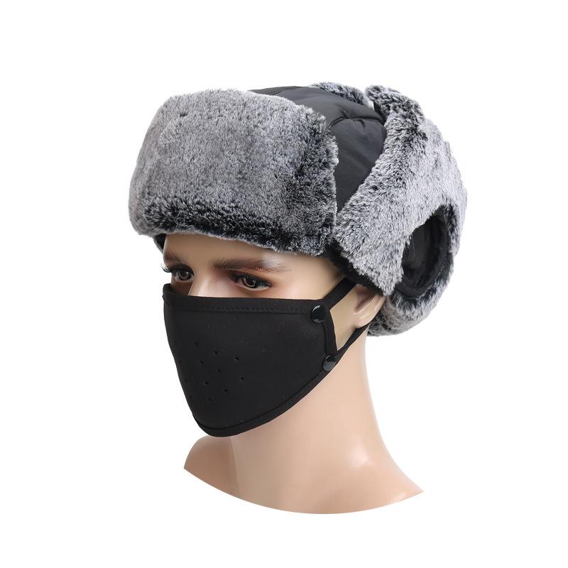 Unisex Outdoor Waterproof Winter Lei Feng Hat with Ear Protection