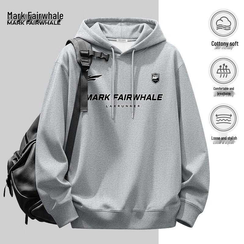 MARK FAIRWHALE Men's Oversized Hooded Sweatshirt