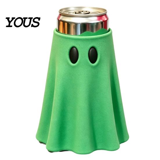 Halloween Party Favors Ghost Can Holder, Universal Beverage Cooler Sleeve, Cute Shaped Spooky Kitchen Accessories Insulated Drink Holder for Standard