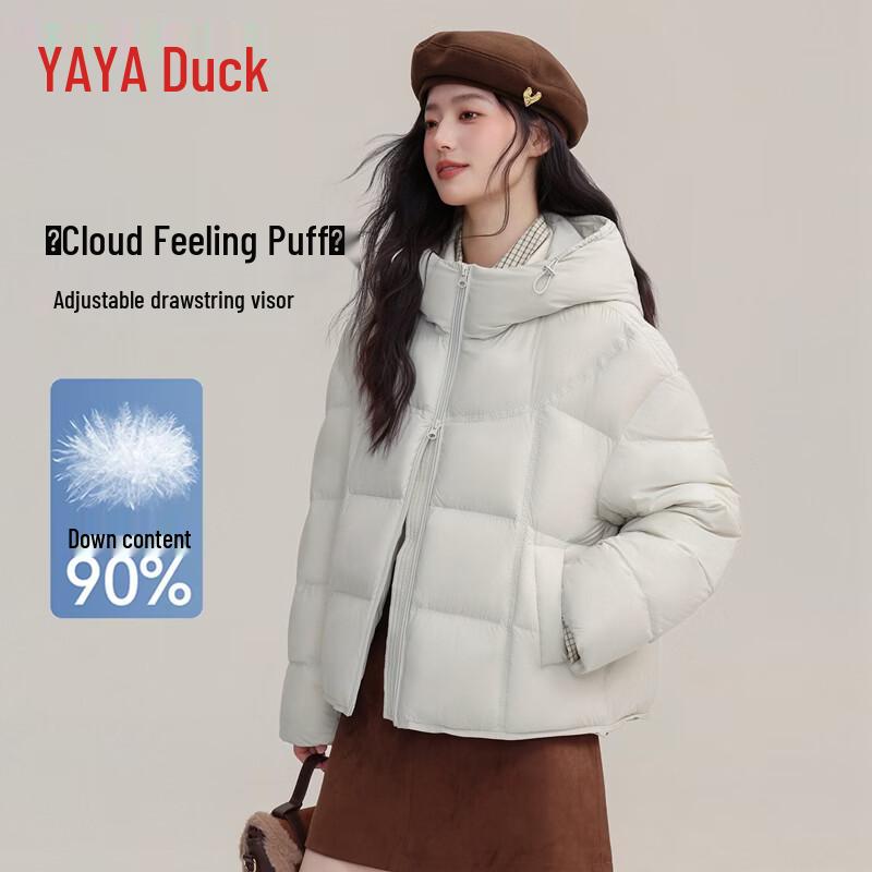 YAYA Women's Winter Puffer Hooded Down Jacket