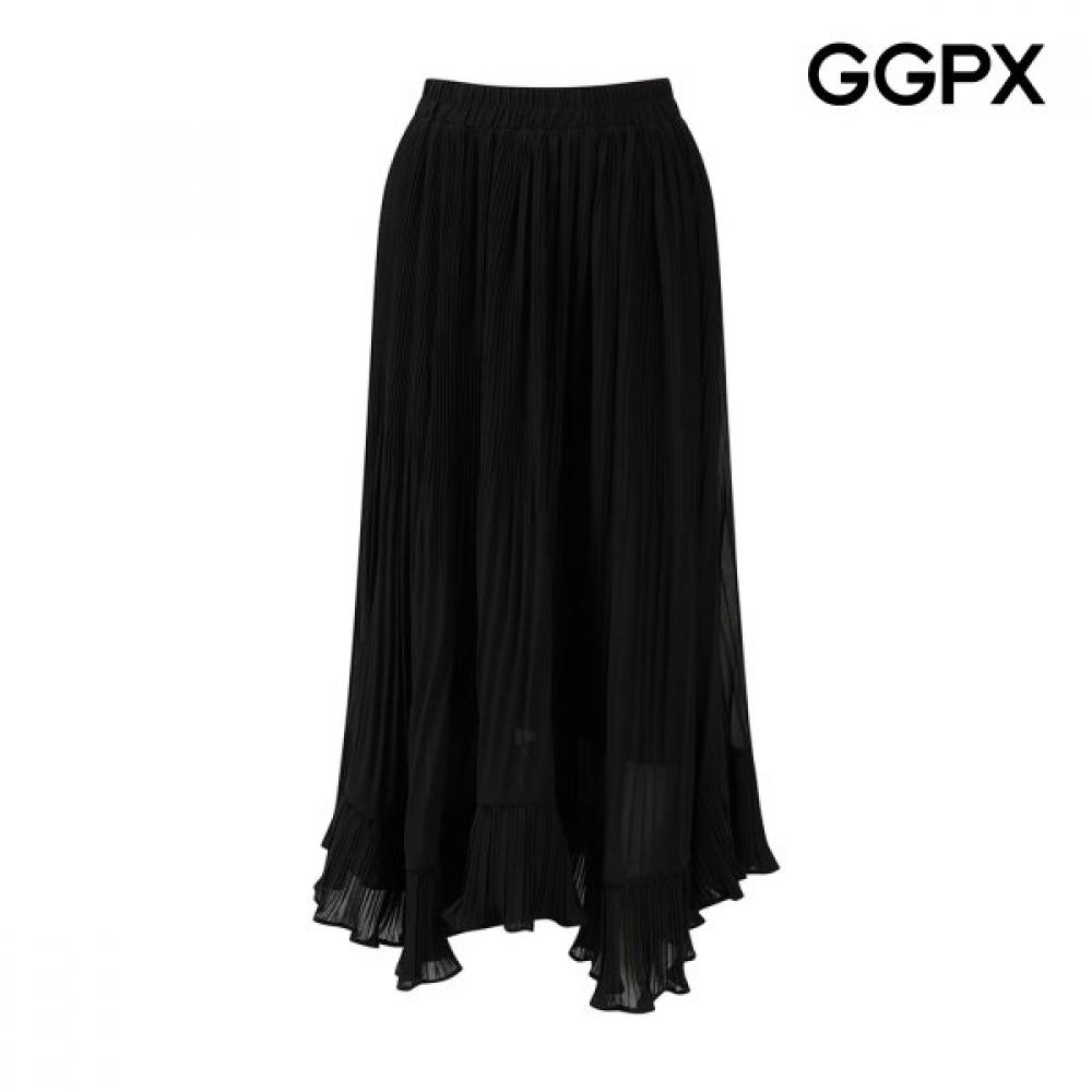 Ggpx New York Pleated Banding Skirt Gq5sk007f Grey/F