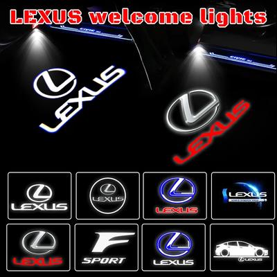 2Pcs LED Courtesy Shadow Lamp for RX 300 330 350 400 450 2007-2017 Car Door Welcome Logo Light Laser Projector Accessories