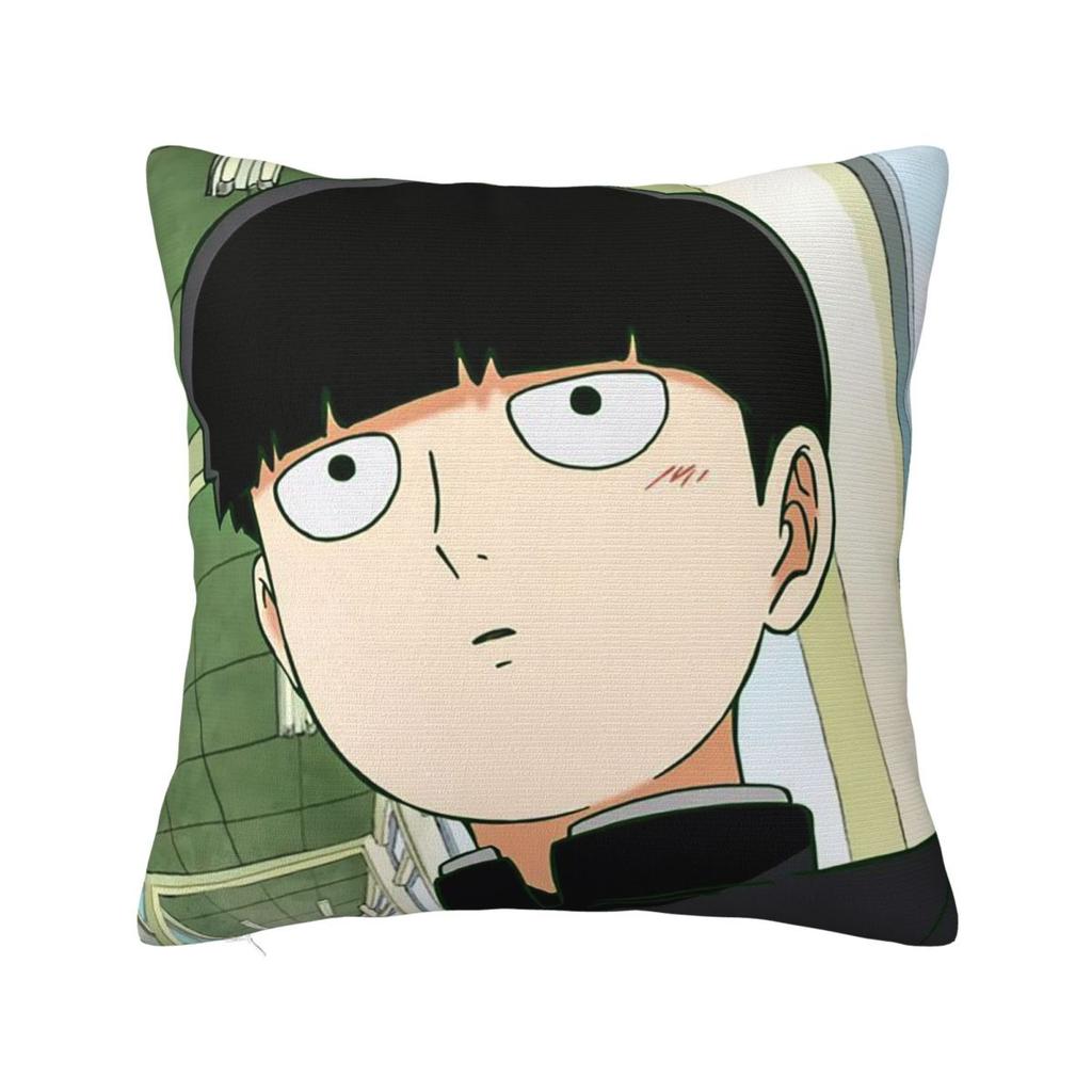 Adventure Anime Mob Psycho  Square Pillowcase Cushion Cover Pillow Case Throw Pillow Cover for Home Sofa Living Room