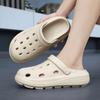 Fashion Men's Sandals Slippers for Men Shoes for Men Flat Sandals Hole Shoes Non-Slip Thick Bottom Indoor and Outdoor Wear-resistant New