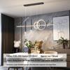 Nordic Minimalist Long Strip Pendant Light for Modern Dining Room or Bar