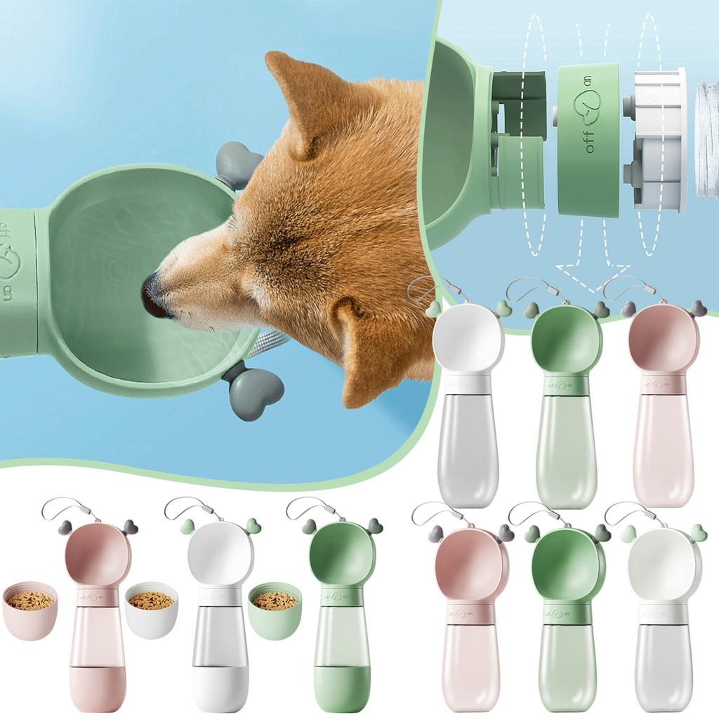 Dog Outing Water Cup, Dog Kettle, Portable Tumbler, Dog Walking Water Bottle, Pet Feeding Water Feeding Cup Drinking Water + Feeding