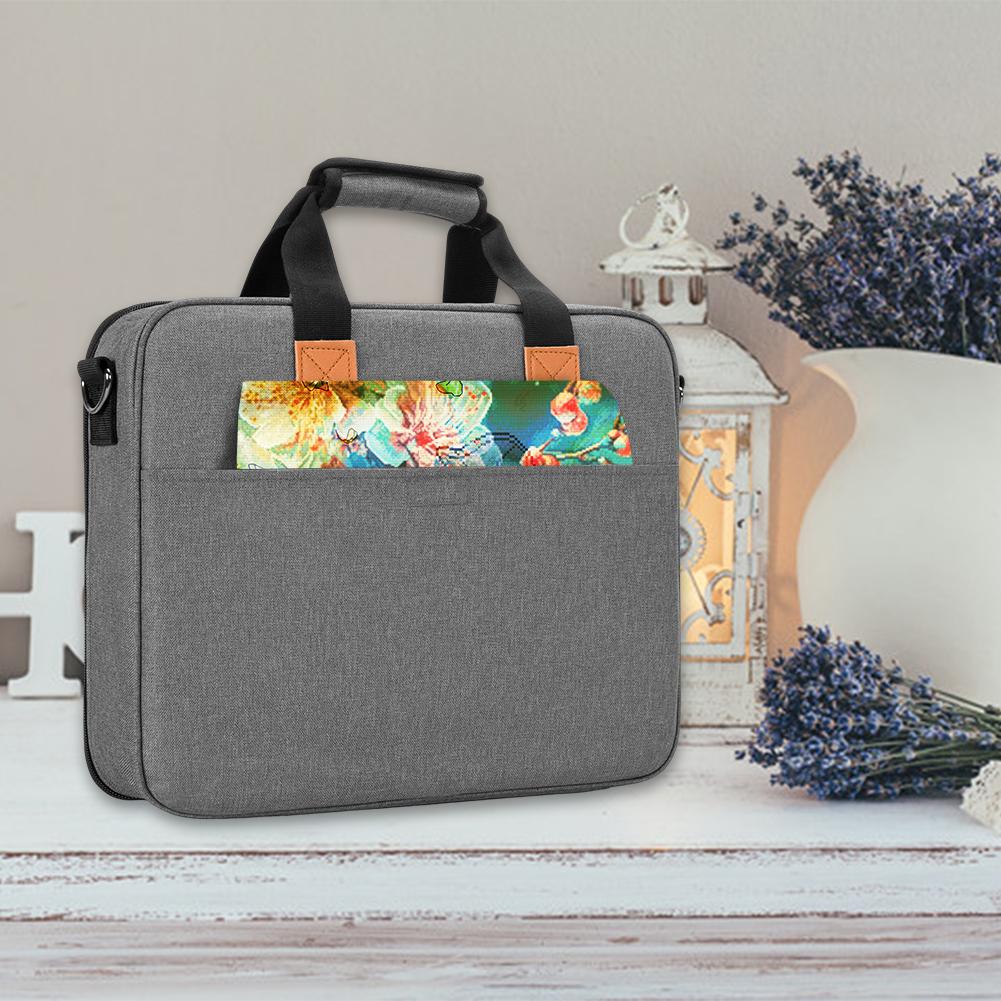 Embroidery Kits Storage Bag Diamond Painting Tools Storage Bag Embroidery Project Carrying Bag for Diamond Art Supplies