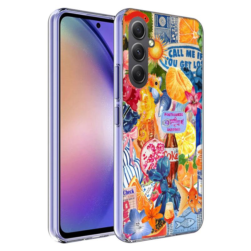 Seaside Scenery Wine Lemon Phone Case for Samsung A16 A26 A36 A56 A17 A37 A57 A07 A06 A02S A03 A04S A05S Galaxy Note 20 10 A50S