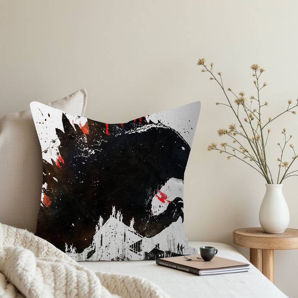 Funny Dinosaur Cushion Cover Pillowcase Upholstery Sofa Throw Pillow Home Decor Pillowcas
