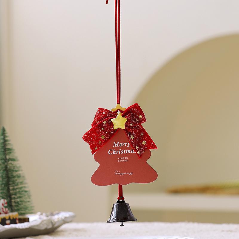 New Christmas Decorations Christmas Tree Creative Pendant Atmosphere Gift Car Pendant Card Bell