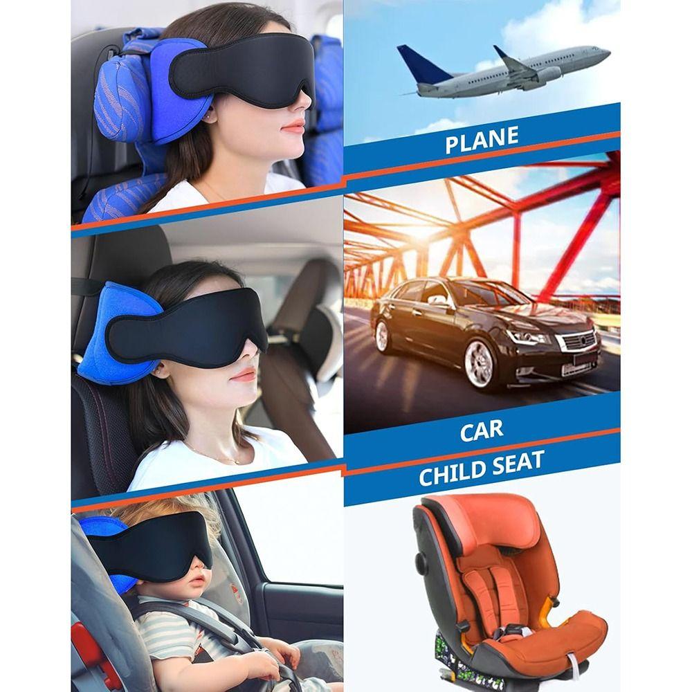 100% Blackout Zero Eye Pressure Sleeping Mask 3D Contoured Travel Pillow Soft Adjustable Travel Accessories Airplane