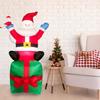 Inflatable Father Christmas 1.8m  5.9ft Polyester Cloth Waterproof LED Light Blow Up Father