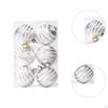 6 Pieces Christmas Balls Tree Decorations Lightweight Polypropylene Suitable for Party