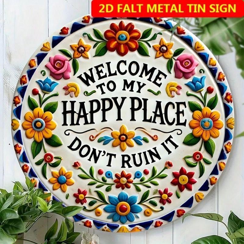 Metal Wall Decorative Paintings for Kitchen Farm Cafe Interior