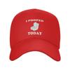 Custom Classic I Pooped Today Baseball Cap for Women Unisex Adjustable Dad Hat PerforUnisexce Snapback Caps