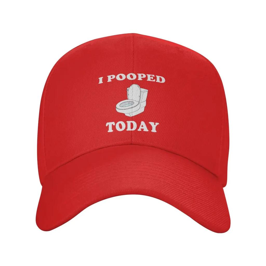 Custom Classic I Pooped Today Baseball Cap for Women Unisex Adjustable Dad Hat PerforUnisexce Snapback Caps
