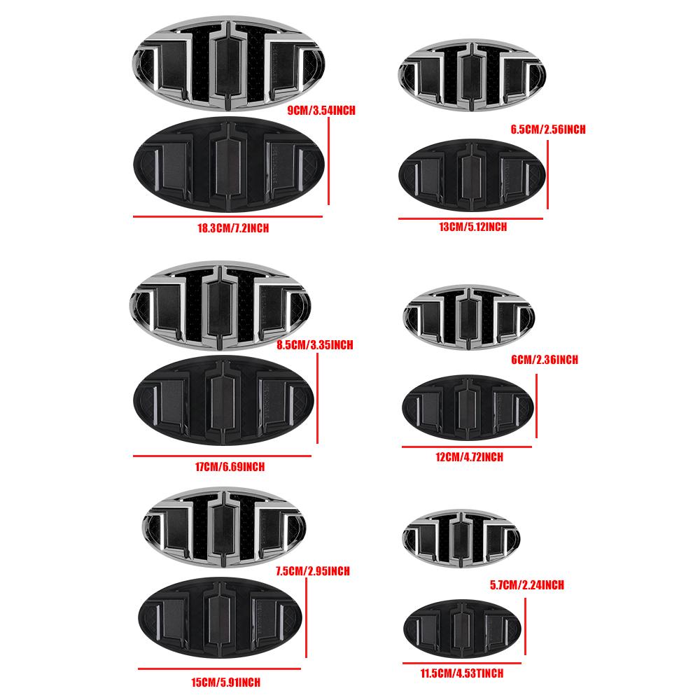 Car Accessories Front Grille Hood Rear Lid Trunk Stickers Badge For Kia Rio 2 3 K3 K5 Ceed Sportage Picanto Sorento Soul Optima