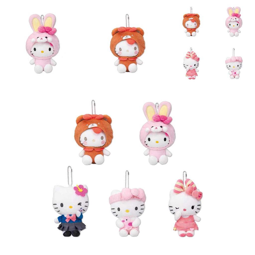 Charming Hello Kitty 50th Anniversary Plush Bear And Bunny Toy With Beautiful Designs