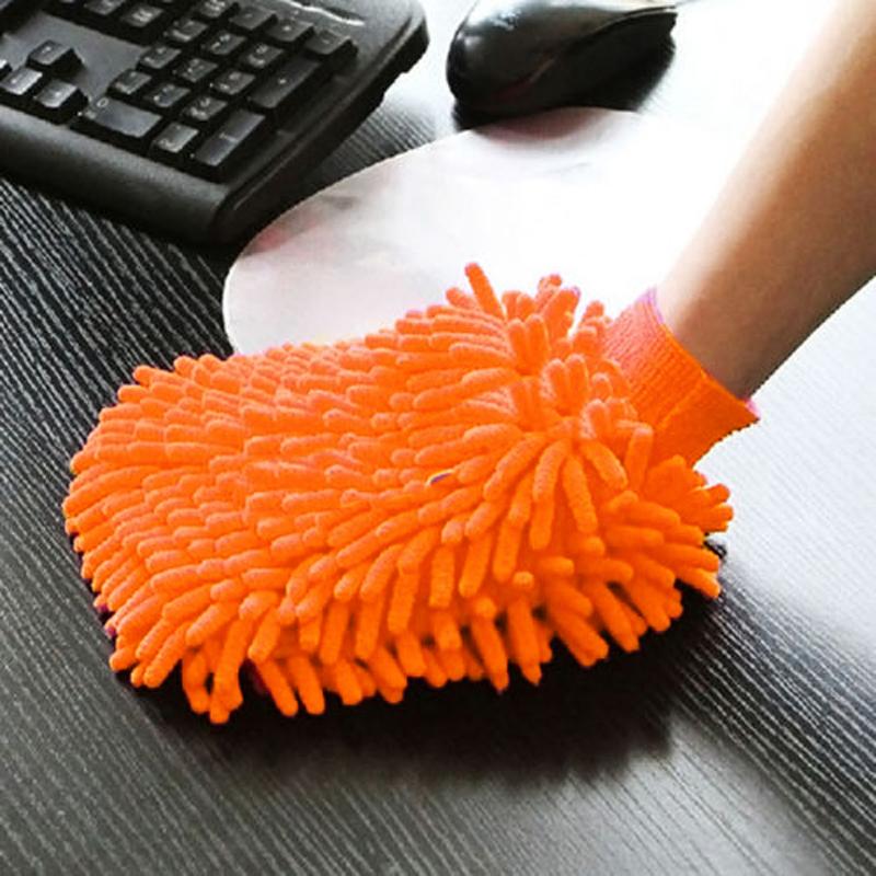 TOP Microfiber Chenille Car Vehicle Care Washing Brush Sponge Pad Cleaning Glove