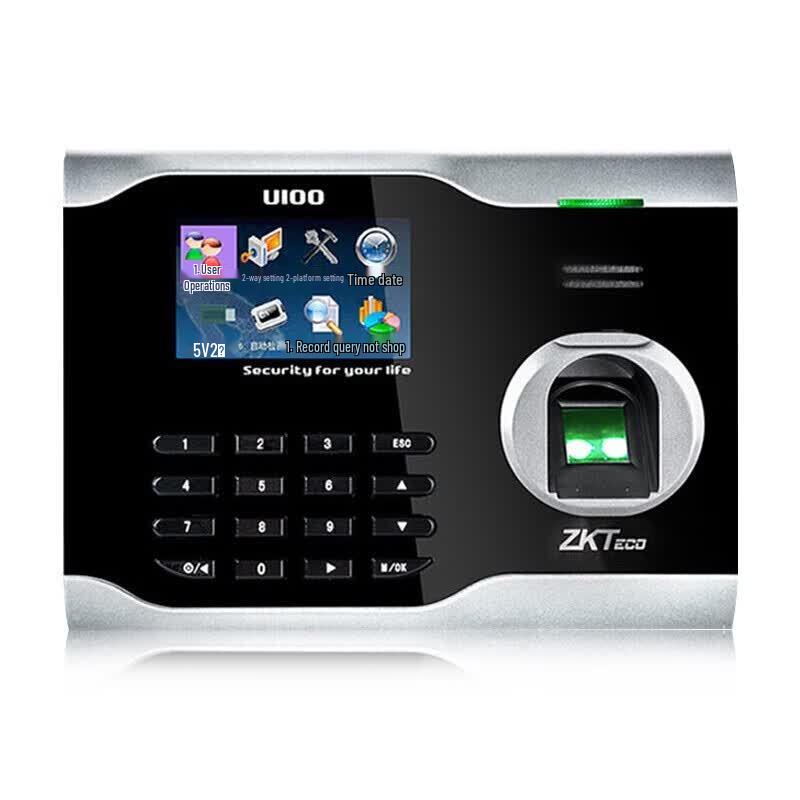 

ZKTECO U100 Fingerprint Time Attendance Machine CN plug (adapter included)