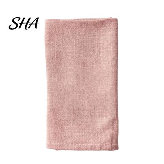 Bohemian Linen Napkin Napkin, Rustic Machine Washable Fabric 16 Inch Farmhouse Cloth Style for Dining Table Home Wedding Bridal Shower Baby