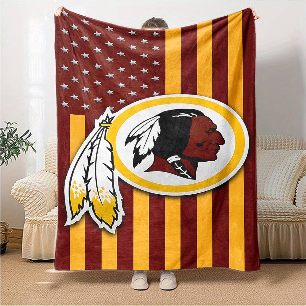 Washington Redskins Logo Blanket Soft Throw Blanket For Home Bedroom Bed Sofa Travel Office Solid Christmas Blanket