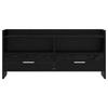 TV Stand 100 x 33 x 47 cm Black Oak Wood Based Panel