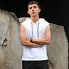 Men Vest Hooded Adjustable Drawstring Sleeveless Summer Vest Wide Shoulder Straps Pure Color Quick Drying Sports Tops