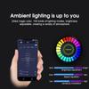 Auto Musik Rhythmus Lampe Lufterfrischer RGB LED Streifen Schallsteuerung Sprachrhythmus Atmosphärenlicht 256 Farben Option App Steuerung