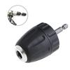 0,8-10 mm nyckellös borrchuck omvandlare 3/8\- 24UNF gänga snabbbytesadapter 1/4" sexkantskaft