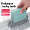 Window Track Cleaning Brush Set Hand-held Window Groove Cleaner Brushes Dual-Sided Design Replaceable Sponge Cleaning Brush